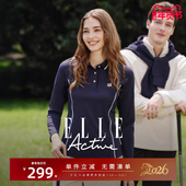 ELLE 轻盈透气气质运动上衣 POLO衫 Active女装 户外穿搭高尔夫长袖