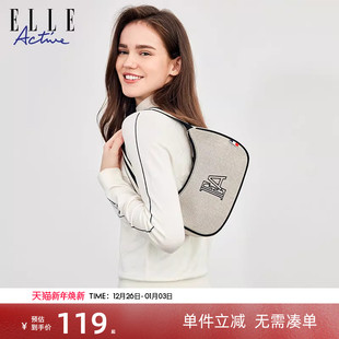 ELLE 腋下包女士单肩斜挎包包手提包 Active简约气质法式
