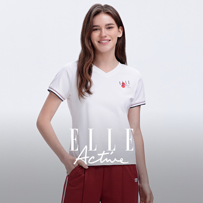 ELLEActive休闲V领短袖
