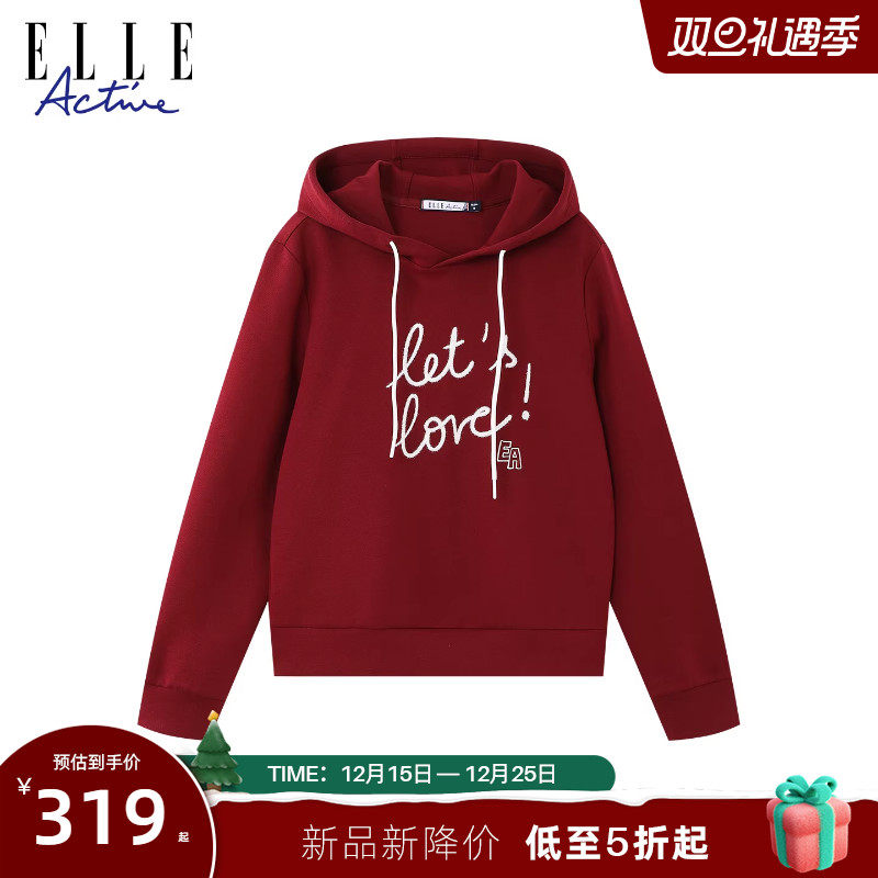 ELLEActive秋冬季宽松卫衣女