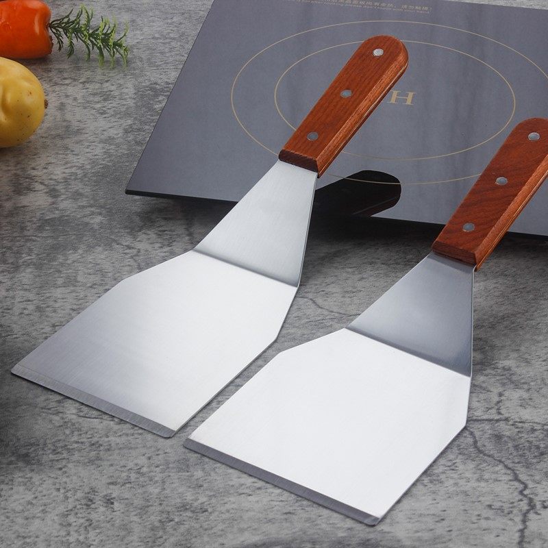 不锈钢铁板切豆腐神器宛佳木柄厨房用铲 适用铁板烧料理用炒饭小,厨房/烹饪用具,煎铲,淘宝优惠券,粉丝福利购,淘宝优惠卷