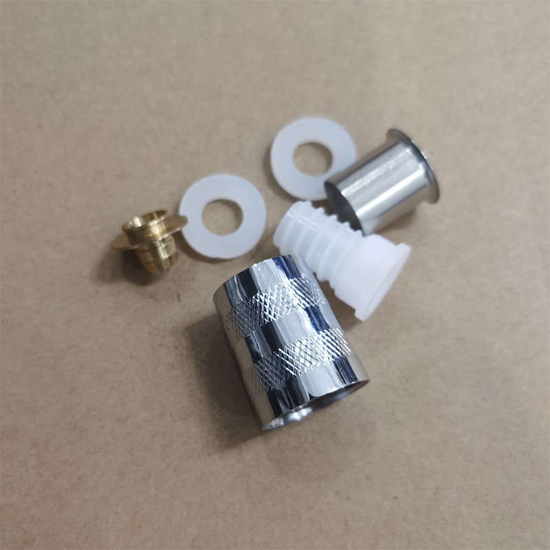 4分卫生间淋浴手持花洒喷头软管螺帽配件通用型纯铜接头维修安装
