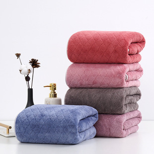 加厚吸水珊瑚绒浴巾美容院毛巾礼品沙滩美容巾吸水性强
