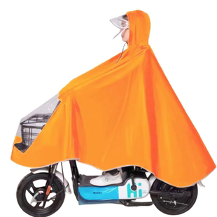 雨衣电动车防暴雨雨披单人男女士成人加大加厚双帽檐护脸骑行雨具