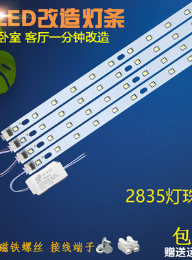 LED灯板30/39/49厘米灯条白色吸顶灯替换客厅灯黄色灯芯2835贴片