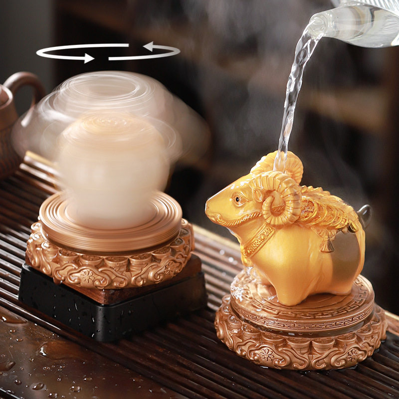 时来运转福羊变色茶宠摆