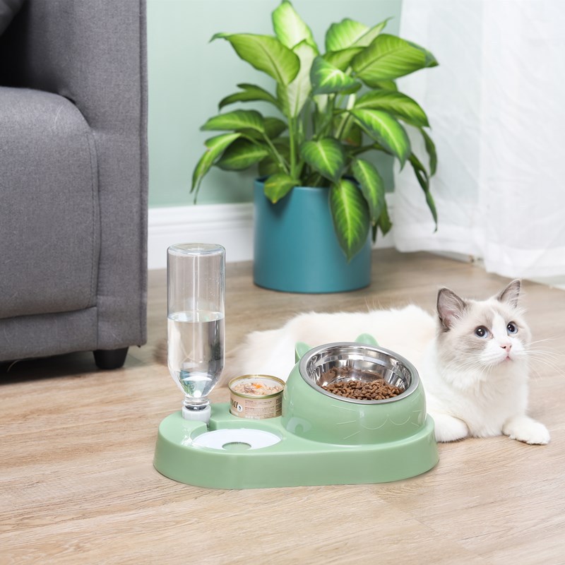 猫碗猫咪饮水器狗狗双碗