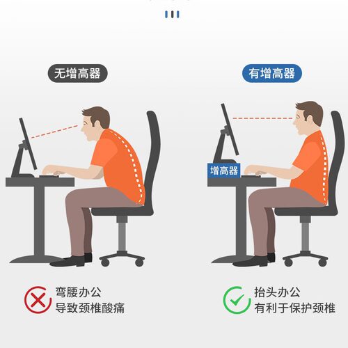 台式电脑增高架办公桌面收纳置物架桌上显示器抬高架底座垫高架子