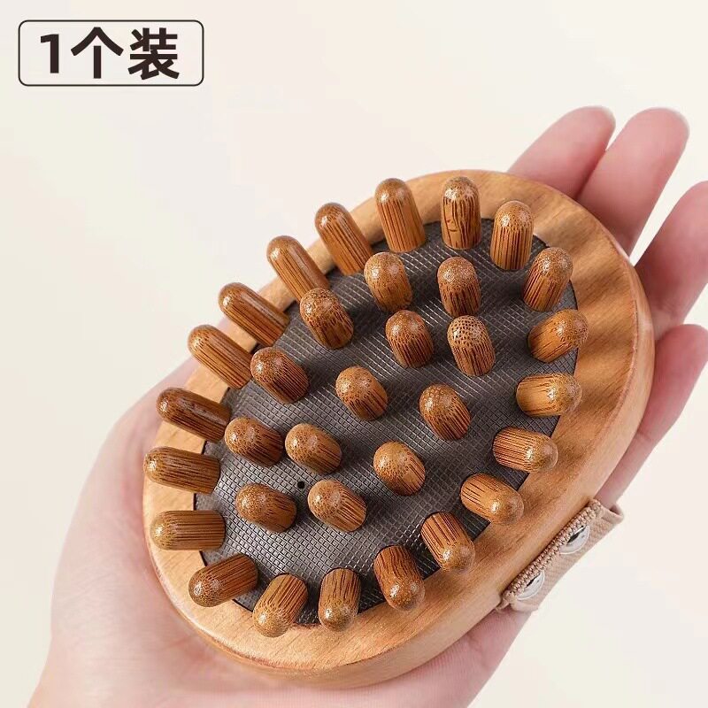 气垫经络刷通经络拍打器竹按摩刷气囊头皮按摩木质身体按摩刷工厂
