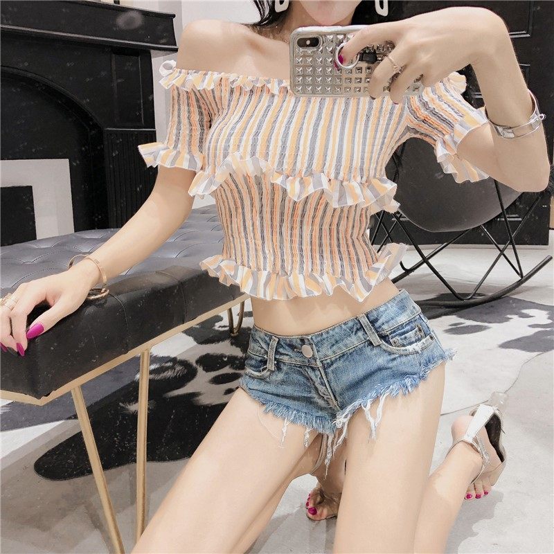 新款夜店超短款直播主播上镜女装衣服装饰DJ跳舞蹈性感牛仔短裤|ruв категории Женская одежда, джинсы - от Buy2taobao.com для оказания профессиональной услуги покупки агента Taobao