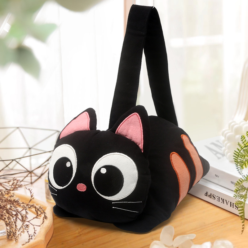 kine猫小黑猫手提包斜挎包高级感