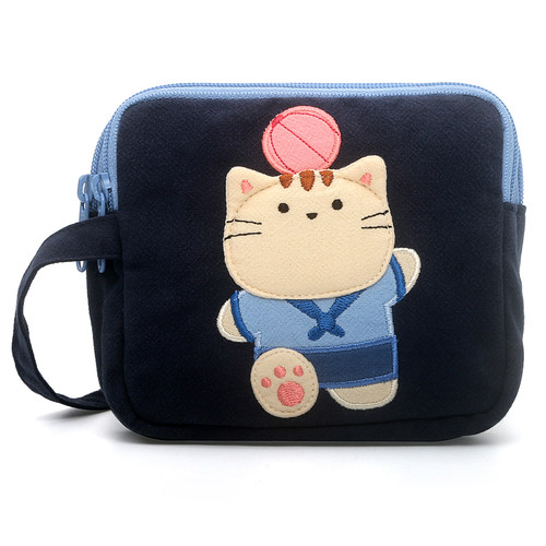 Kine猫三层拉链零钱包卡通收纳包
