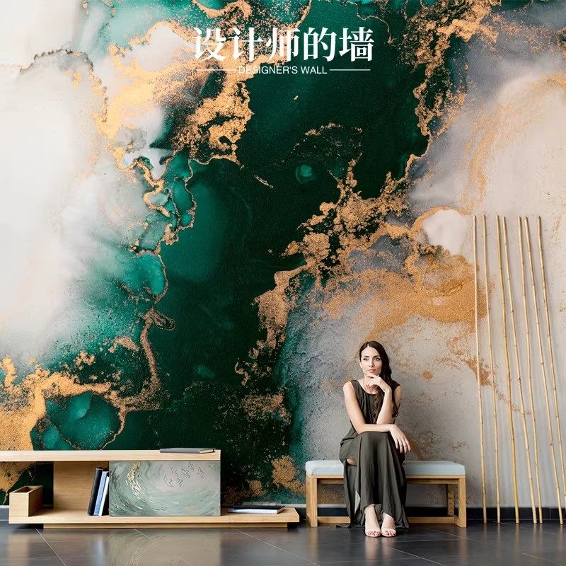新款北欧奢华墙布金箔大理石壁画沙发背景墙3d立体壁布真丝布墙纸,家装主材,定制壁画,淘宝优惠券,粉丝福利购,淘宝优惠卷