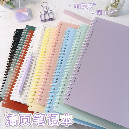 DIY可拆卸笔记本子线圈活页本