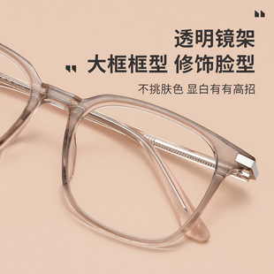 百世芬3703D新潮INS风复古大框眼镜框超轻TR90全框眼镜光学眼镜架