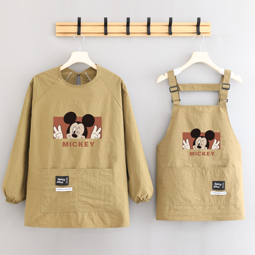 围腰防泼水围裙耐污罩衣工作服女