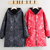 加绒保暖长袖 不粘毛家用厨房耐脏外套罩衣围裙工作服防水男女同款