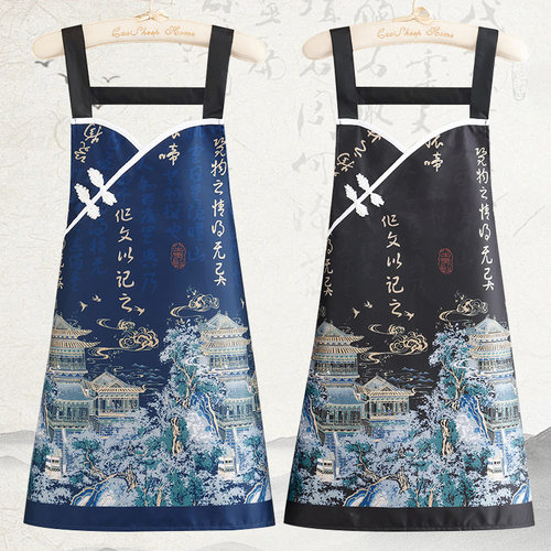 时尚国风防泼水马面裙耐脏围裙