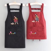 罩衣上班干活餐饮工作服男女无袖 爆款 围腰防泼水厨房围裙餐饮新款