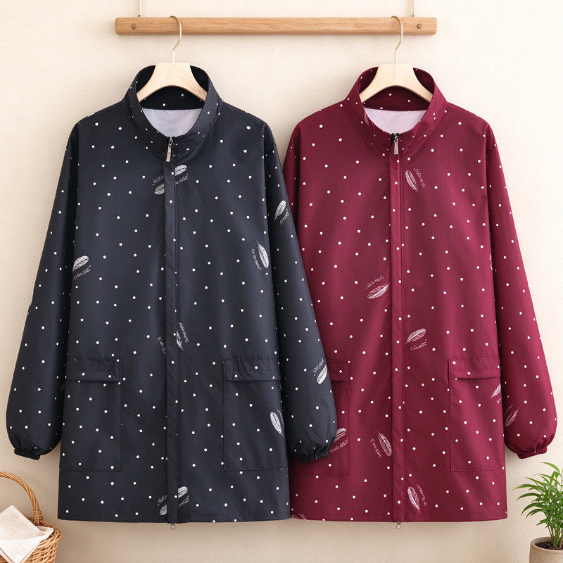 爆款长袖正穿舒适防泼水围裙防油餐饮干活成人防油污罩衣工作服