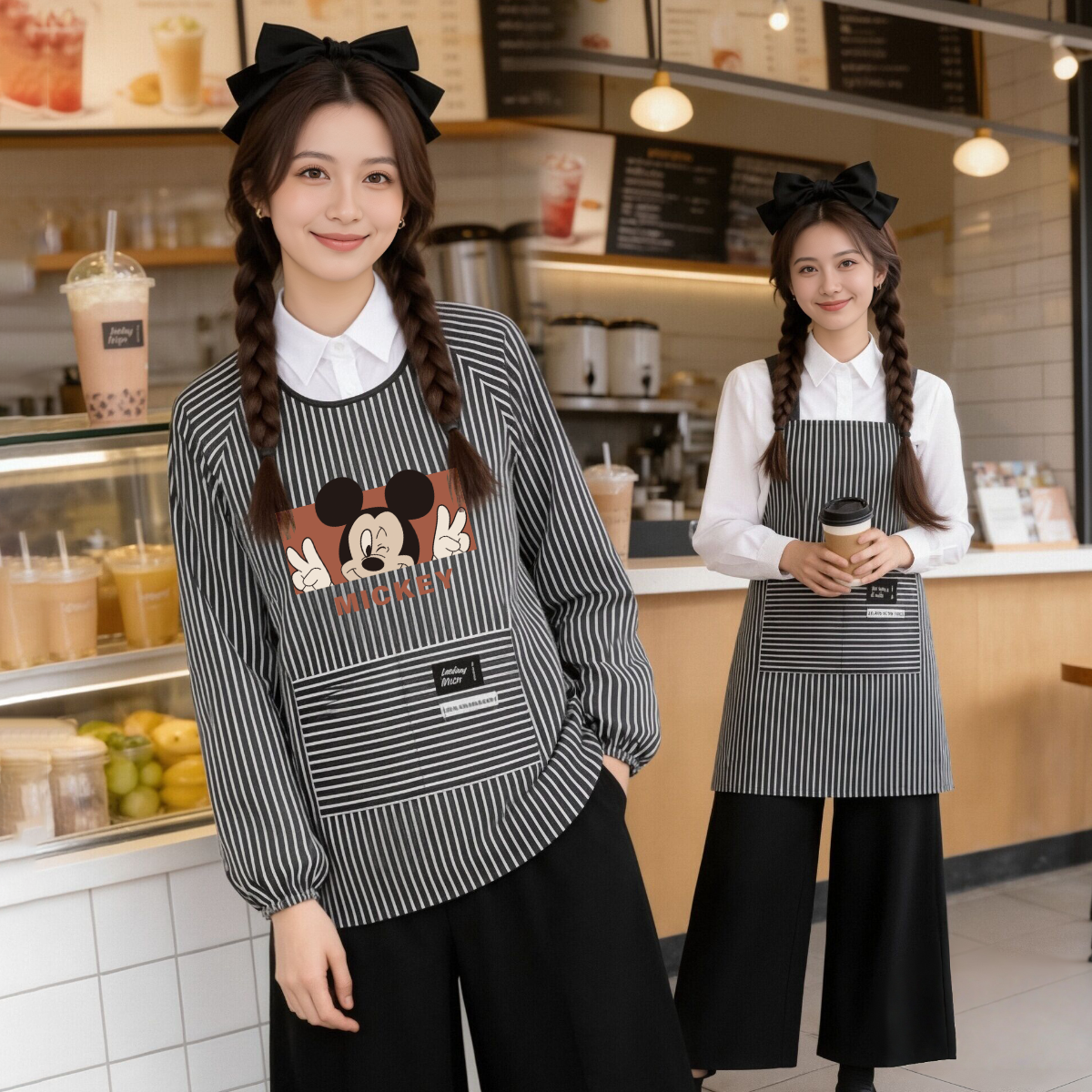 爆款卡通防水围裙家用干活专用工作服防水防油耐脏耐磨上班罩衣,家庭/个人清洁工具,围裙,淘宝优惠券,粉丝福利购,淘宝优惠卷