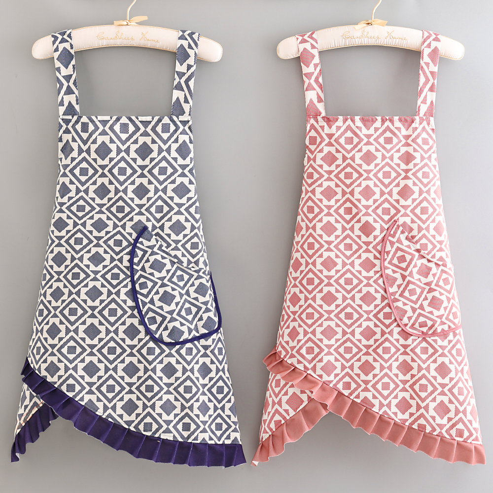 无袖防污罩衣家用舒适透气围裙