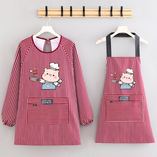 舒适透气上班防水罩衣 围裙耐脏耐磨工作服男女款 25年爆款 卡通长袖