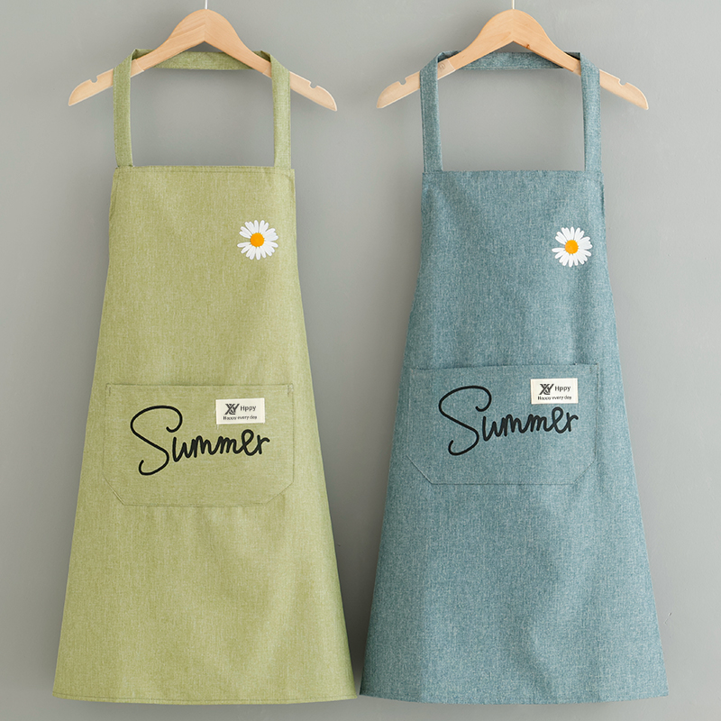 防水防油印字围腰外穿围裙时尚