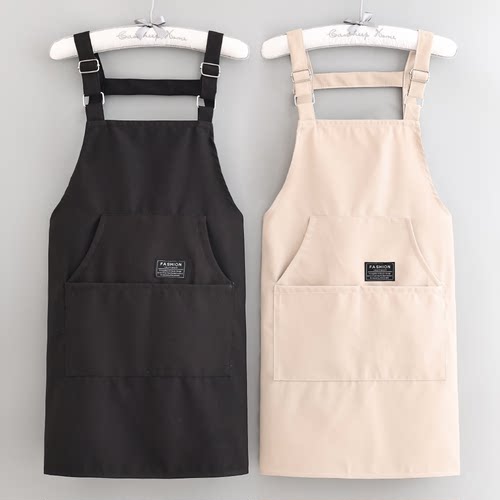 围腰帆布围裙防油透气耐脏工作服