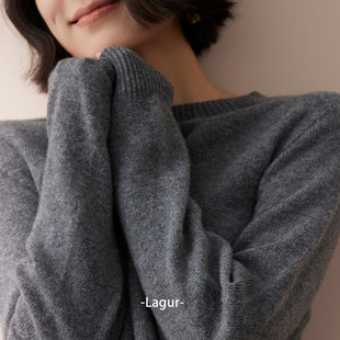 重磅推出 上衣内搭毛衣纯色秋冬女高级 100%纯羊毛定纺针织打底衫