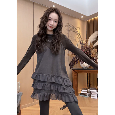 小静静一会【荷叶边吊带