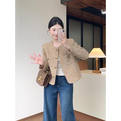 琥珀鎏金高品质羊毛小香