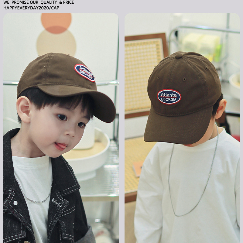儿童帽子春秋款女童鸭舌帽夏季薄款宝宝防晒遮阳帽男童棒球帽太阳