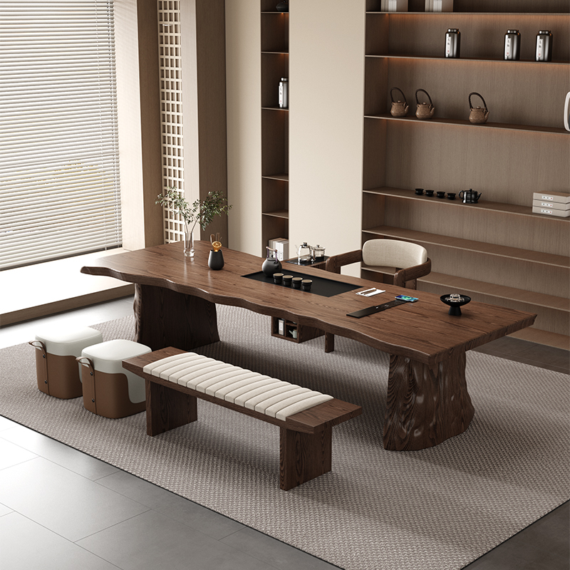 宋代美学禅意实木大板茶台