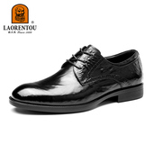 真皮透气休闲结婚新郎鞋 老人头商务男鞋 皮鞋 男士 2025夏季 英伦正装