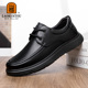 系带中年爸爸鞋 老人头男鞋 真皮防滑商务休闲皮鞋 男士 2025秋季 新款