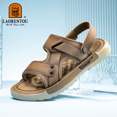 老人头男鞋 户外开车运动休闲平底耐磨防滑软底沙滩鞋 2025夏季 新款