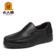真皮软底一脚蹬套脚男鞋 2026春秋新款 头层牛皮 老人头休闲皮鞋