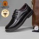 老人头商务休闲皮鞋 真皮软底中老年父亲爸爸男鞋 男2025春秋季 新款