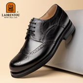 英伦风结婚新郎鞋 老人头男鞋 布洛克皮鞋 男士 2025新款 真皮商务正装