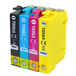 适用爱普生WF-2960墨盒EPSON WorkForce WF2960打印机油墨匣子T09U T09S印表机黑白彩色墨水盒