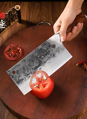 周大锤纯手工锻打家用菜刀VG10切肉刀切片刀厨师专用刀超锋利刀具