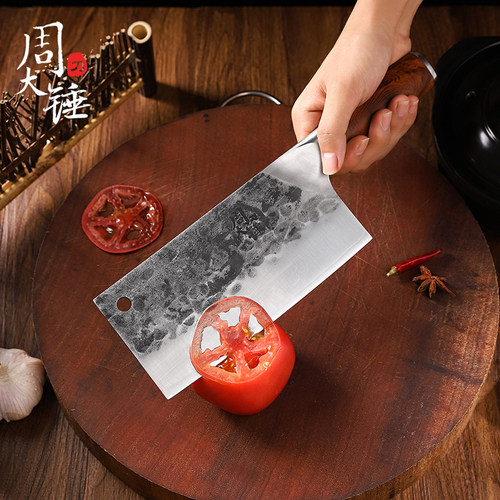 周大锤VG10菜刀中式手工锻打