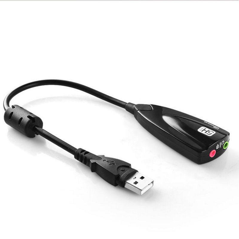 USB7.1 독립 사운드 카드 외부 데스크탑 컴퓨터 노트북 WIN10 헤드폰 스피커 드라이버가 없는 고품질