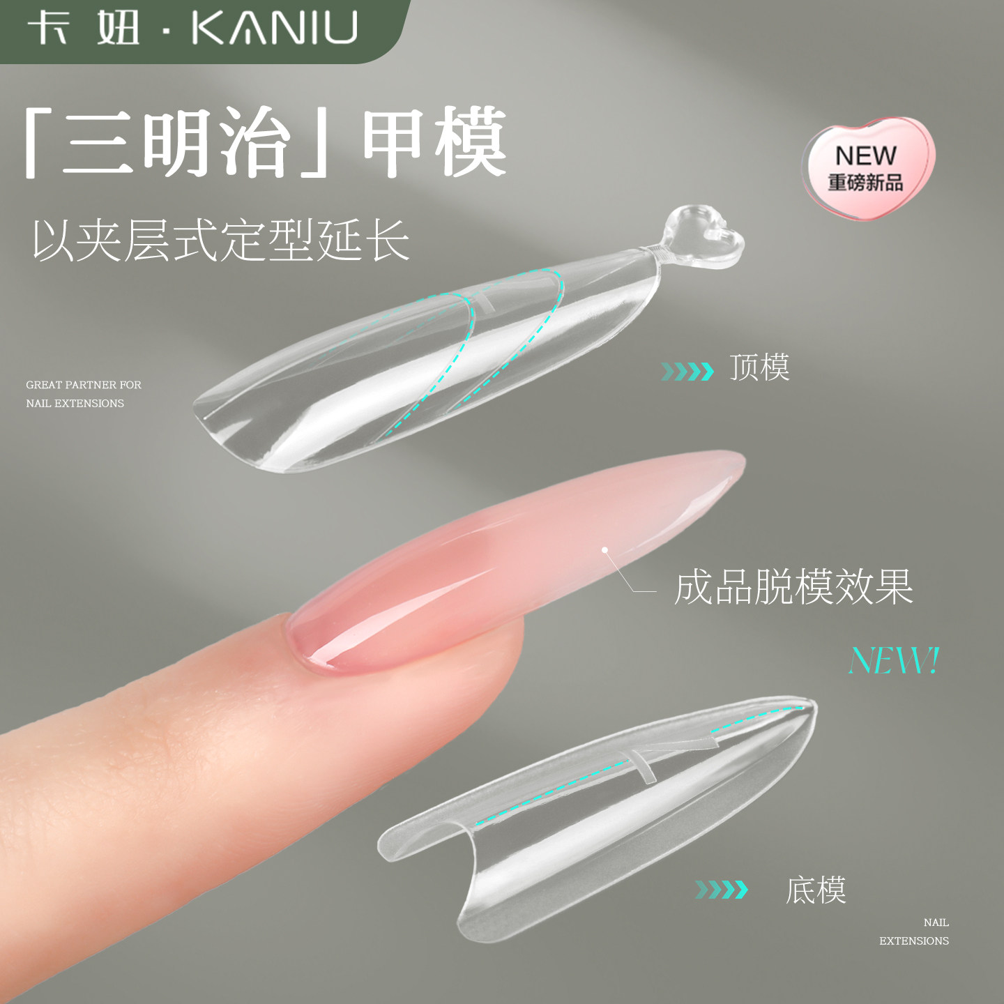 三明治甲膜快速延长免建构