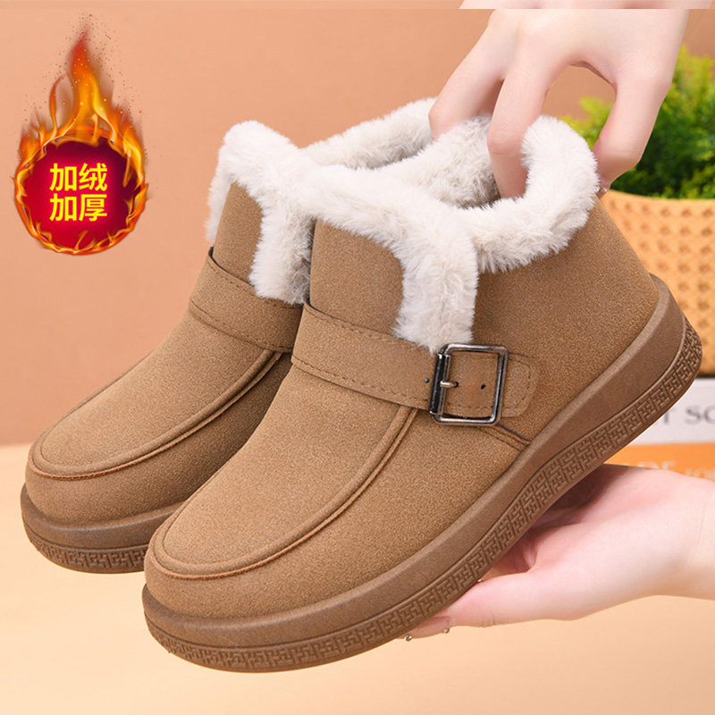 老北京布鞋女鞋加厚加绒保暖棉鞋