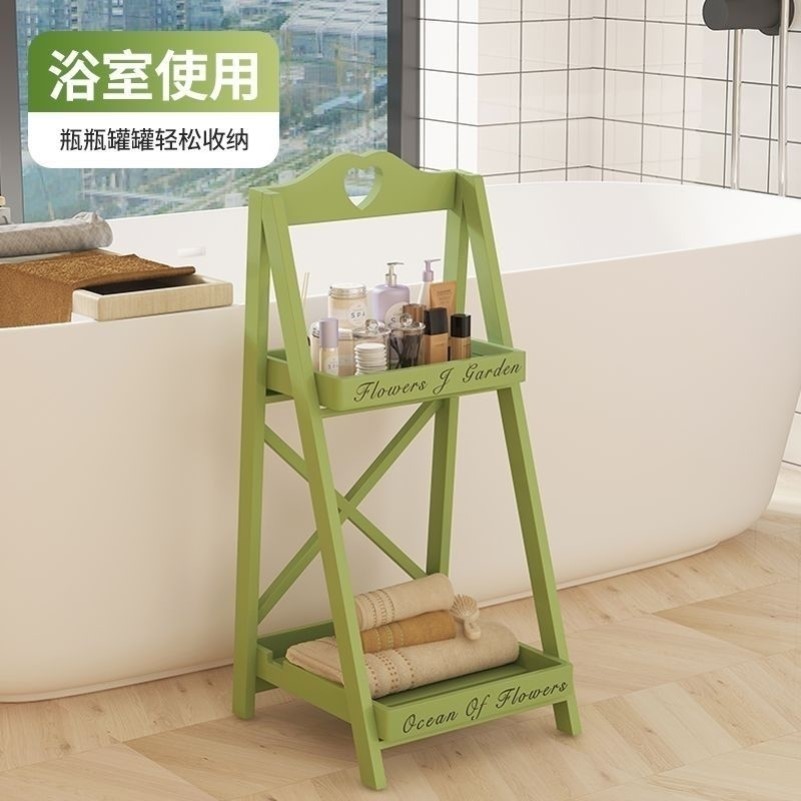 美式乡村复古折叠花架多层梯形花