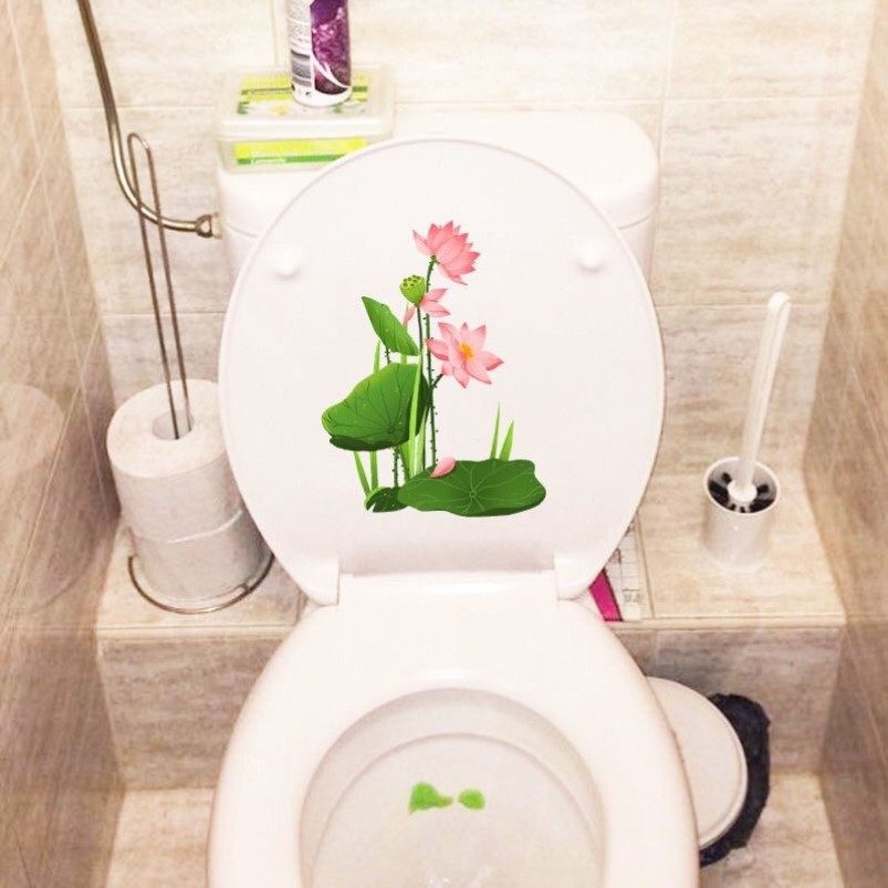 【清仓】创意可爱贴纸马桶盖浴室贴纸卫生间厕所防水装饰贴墙贴,家居饰品,马桶贴,淘宝优惠券,粉丝福利购,淘宝优惠卷