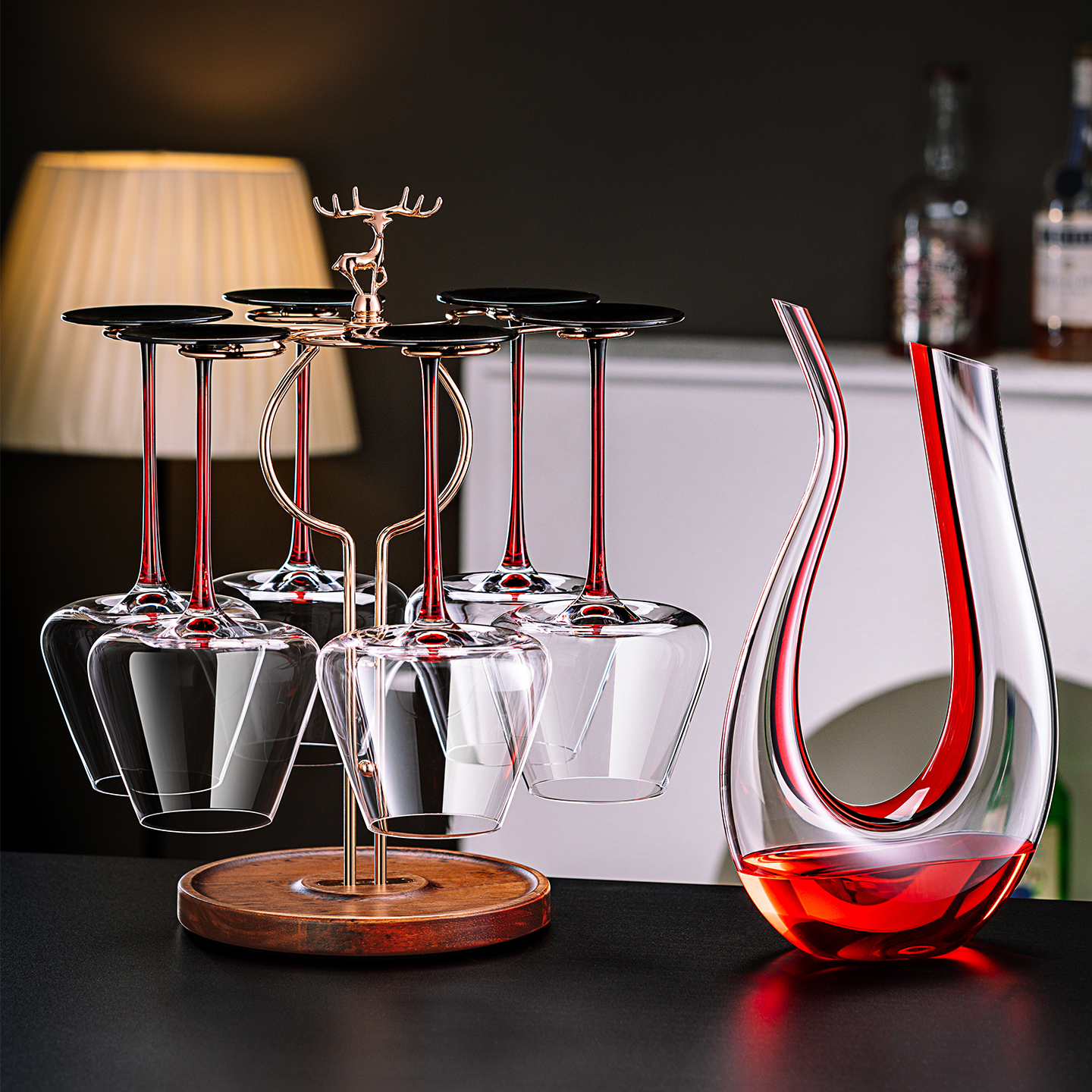 轻奢高级感红酒杯套装家用