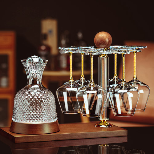 轻奢高档红酒杯套装高脚葡萄酒杯